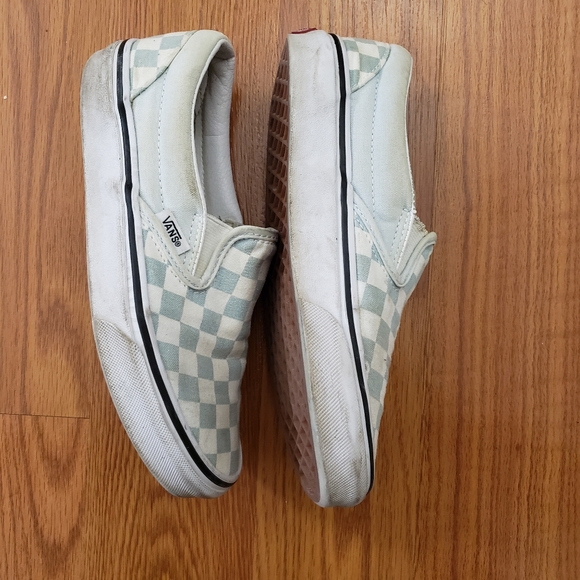 Checkerboard Slip On Vans - Picture 2 of 6
